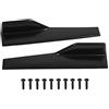 EVGATSAUTO 2 minigonne laterali per auto, minigonna laterale nera lucida universale con bilanciere divisore Winglet Diffusore canard