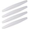 Baceyong 4x protezioni d'angolo del paraurti dell'auto, 41 * 4.5cm/16.14 * 1.77in auto guardia laterale del bordo della porta PVC nero/bianco auto strisce di guardia paraurti