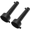 Baceyong 45 mm tubo marmitta, 2 pezzi silenziatore di scarico moto universale deflettore DB Killer silenziatore corto, nero