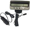 Baceyong Car Termometro Voltmeter Orologio Monitor, Multifunzionale, LCD Digitale, Nero, da -10°C a 50°C, Alimentato a Batteria