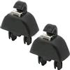 Riloer 2pcs auto visiera parasole clip ganci, ABS plastica nero visiera parasole gancio clip staffe Compatibile con VW 2013-2015 Compatibile con Passat B7, sostituzione interna auto OEM
