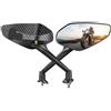 UYFOIH laterali Specchietti moto Per FANTIC CABALLERO TRACK 125 500 RALLY/SCRAMBLER XE5 Specchietto Retrovisore Antiriflesso Fuoristrada In Fibra Di Carbonio Massima Durata