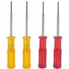 BE-TOOL Set di cacciaviti a testa esagonale, set di aghi per macchina da cucire Overlock industriale, per macchina utensile per tagliacuci (2 pezzi, rosso, 1,5 mm, 2 pezzi, giallo, 1,6 mm)
