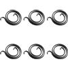 Supertool Set di 6 molle per maniglia della porta, diametro 19 mm, set di ricambio per maniglia a spirale a 2,5 giri, molla interna a testa piatta