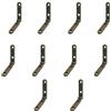 Supertool Piccole cerniere per scatole di legno, 30 mm x 30 mm x 14 mm, mini cerniere di supporto con viti abbinate per riporre mobili, case delle bambole, regalo, portagioie (10 pezzi, bronzo)