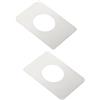 TopHomer Piastra di riparazione per serratura della porta, piastre di fissaggio per maniglie delle porte in acciaio inossidabile, piastra di rinforzo adesiva per sostituzione serratura (foro rotondo da 55 mm)