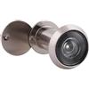 Funnytek Spioncino per porta in ottone con protezione da sguardi indiscreti grandangolare 220°, lenti ottiche in vetro, diametro 16 mm, spioncino in ottone con trapano, lunghezza regolabile, per porte spesse