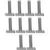 TopHomer Bullone a T M10x25 Bullone a testa a martello in acciaio inossidabile Vite a T Slot Parte hardware meccanica per profilo in alluminio, Montaggio solare fotovoltaico