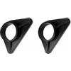SEIWEI 2 staffe di rinforzo in plastica per lavello, 36 mm, colore nero, staffa per rubinetto da cucina, per rubinetti del lavandino su lavelli in acciaio inossidabile