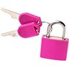 tooloflife Piccolo lucchetto multicolore in ottone con 2 chiavi per cassetta degli attrezzi, borsa, agenda (giallo)