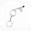 SagaSave No-Touch apriporta apriporta, 1 portachiavi senza tocco, con chiave a sfioramento per ascensore a macchina da bancomat all'aperto (argento)