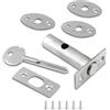 BE-TOOL Serratura a scomparsa per porta, kit di serratura a mortasa a scomparsa in acciaio inox con viti per casa, ufficio, negozio