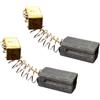 EasyByMall Spazzole in carbonio 6 x 10 x 14 mm per motori elettrici per smerigliatrice angolare da tavolo di ricambio, 2 pezzi, per Parkside PBH 1500 A1