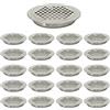 SeeRaphee Coperture per bocchette d'aria circolari piatte da 35 mm, in acciaio inox, per armadietti, bagno, ufficio, cucina, ventilazione, 20 pezzi