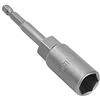 tooloflife 1 x inserto per chiave a bussola, lunghezza 80 mm, 6,35 mm di attacco esagonale, inserto a brugola per trapano, chiave a bussola e adattatore per chiave a cricchetto con attacco a cricchetto (11 mm)