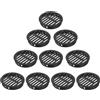 TopHomer 10 Pezzi di Griglia di Ventilazione Rotonda, 35mm Nero Griglia di Ventilazione in Plastica per Foro di Ventilazione per Bagno, Cucina, Armadio