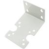 Supertool Staffe per alloggiamento del filtro dell'acqua RO Alloggiamento in metallo Staffa fissa Piastra di montaggio per filtro a fase singola per sistema di filtraggio dell'acqua, 25,4 cm/50,8 cm, bianco