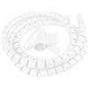 MOCNT 8mm Spiarle Guaina Cavi Flessibile Raccogli Cavo Raccogli Spiralato Avvolgi Cavo Manicotti Protezione Ordinato Tubo Guaina Filo di Gestione Nascondere Bianco 2 Metri
