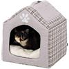 TRIXIE 36352 Silas - Cuccia per Animali Domestici, 40 × 45 × 40 cm, Colore: Grigio/Crema.