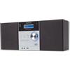UNIVERSUM MS 300 - Impianto stereo compatto con CD e Bluetooth - Radio DAB+ e FM, AUX IN e USB - Telecomando - Argento
