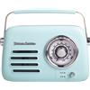 Verstore Radio retrò cromata con altoparlante Bluetooth di Vintage Cuisine 2.0