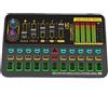 Cocosity Scheda audio dal vivo, per lo streaming, attrezzatura per DJ Karaoke, con supporto per volume regolabile connessione BT, mixer audio USB, scheda audio, per dispositivo di cambio voce con microfono