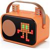OEM Altoparlante Bluetooth, apparecchio per karaoke, doppio microfono, arancione