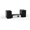 Maxxo MS100W Impianto stereo Hi-Fi da 100 W RMS con radio Internet DAB+, Bluetooth, lettore CD, Wi-Fi, USB, FM e AUX, argento