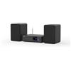 Maxxo MS100W Impianto stereo Hi-Fi da 100 W RMS con radio Internet DAB+, Bluetooth, lettore CD, Wi-Fi, USB, FM e AUX, nero