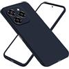 Generico Custodia Compatibile con Realme C61 4G RMX3933 Realme C63 4G RMX3939 Realme Note 60 schermo display lcd 6.78 BACK COVER case GEL SILICONE protezione flessibile SLIM matte MORBIDA TPU (Blu)