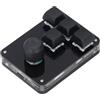 Aramox Macro KeyPad Blue Switch USB Mini Casice Gioco Meccanico Programmabile con LED RGB Retroilluminato USB C 4 Tasto 1 Manopola per le Scorciatoie per Ufficio di Gioco