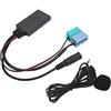 KIMISS Adattatore Bluetooth AUX In per Fiat Bravo (2007) Radio Visteon (6+8 Pin) con Microfono Vivavoce