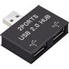 KACCDE Adattatore splitter USB 2.0 maschio a doppio USB femmina per il collegamento di stampanti e lettori di schede