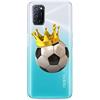 Mixroom - Cover Custodia Case In TPU Silicone Morbida Sfondo Trasparente Per TCL 50 SE 4G Fantasia Re Calcio T501