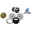 BOSS MARINE STEREO BARCA RADIO BOSS MARINE MGR350B KIT BLUETOOTH CON COPPIA CASSE 180W