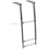 OSCULATI SCALETTA TELESCOPICA INOX 3 GRADINI STRETTA PER GOMMONI - OSCULATI 49.541.23