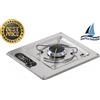 CAN SRL CUCINA FORNELLO CAN 1 FUOCO ACCIAIO INOX PIANO COTTURA INCASSO A GAS PC1320