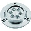 AAA LUCE SUBACQUEA INOX 6 LED BLU 6X3 WATT