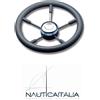 SAVORETTI VOLANTE RUOTA TIMONE 5 RAZZE INOX E POLIURETANO Ø350 MM - PER BARCA GOMMONE