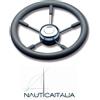 SAVORETTI VOLANTE RUOTA TIMONE 5 RAZZE INOX E POLIURETANO Ø350 MM - PER BARCA GOMMONE