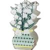 Vesta MINI PROFUMATORE MUGHETTO MARY IN CRISTALLO ACRILICO DECORATO BIANCO FRAGRANZA BY CHIARA FIRENZE DESTINO 50ML