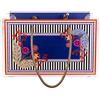 Vesta SHOPPER GRANDE CHARLOTTE IN CRISTALLO ACRILICO TRASPARENTE E CON DECORO DEVA