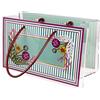 Vesta SHOPPER MEDIA CHARLOTTE IN CRISTALLO ACRILICO TRASPARENTE E CON DECORO DANUBIO