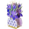 Vesta PROFUMATORE IRIS GRANDE IN CRISTALLO ACRILICO DECORATO VIOLA FRAGRANZA BY CHIARA FIRENZE ANIMA 200ML