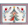 Vesta SET 2 TOVAGLIETTE RIGIDE NATALIZIE IN CRISTALLO ACRILICO DECORATO DISEGNO ALBERO