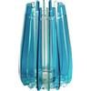 Vesta VASO GRANDE IRIDE IN VETRO TRASPARENTE E CRISTALLO ACRILICO COLORE BLU