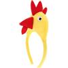 NIYANGLE Fascia Per Di Pollo in Plastica e Felpa Copricapo Per Feste e Cosplay Adatto Tutti i Tipi Di e Outfit
