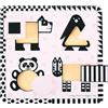 Bigjigs Toys Black & White Shape Puzzle 5 pz