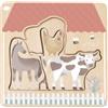 eliNeli Wooden Puzzle Farm 7 pz