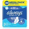 Always Ultra Super Extra Size 3 40 pz
